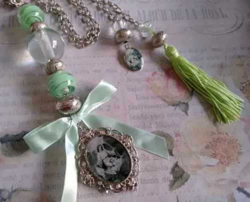 Medalhão de Berço Anjo da Guarda Verde