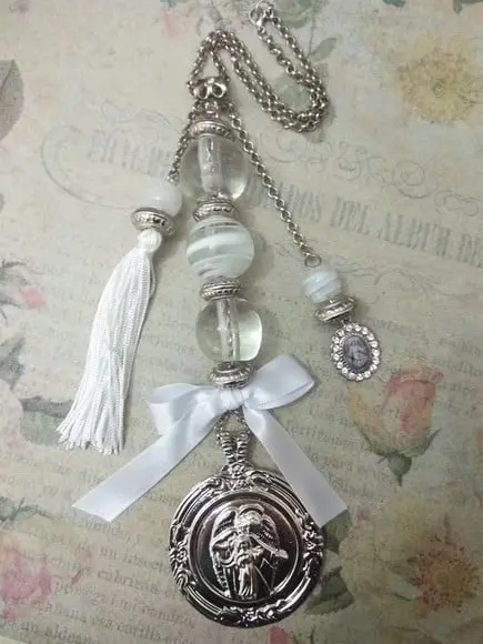 Medalhão Pingente de Berço Anjo da Guarda Clássico