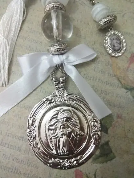 Medalhão Pingente de Berço Anjo da Guarda Clássico