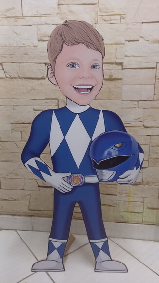Display de Chão Caricatura Aniversário Power Rangers