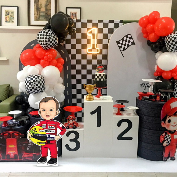 Display Totem Caricatura Aniversário Piloto Fórmula 1