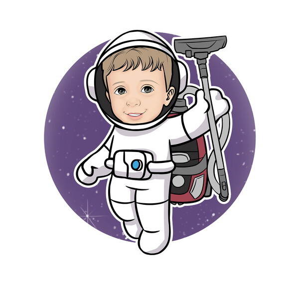 Display Totem de Chão Caricatura Aniversário Astronauta