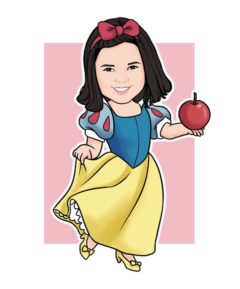 Display Totem de Chão Caricatura Aniversário Branca de Neve