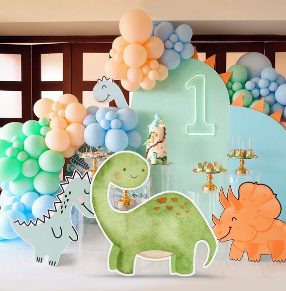 Display Totem de Chão mdf Dinossauro Braquiossauro 90cm