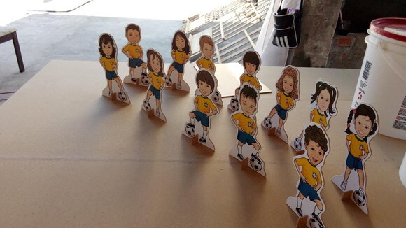 Displays de Mesa Totem Caricatura Individual Formatura