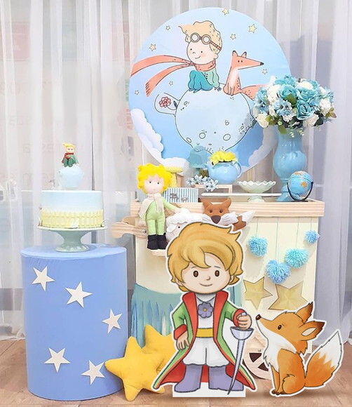 Dois Displays Totens Aniversário Pequeno Príncipe e Raposa