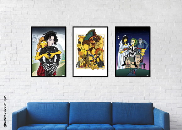 Quadro Yellow Beetlejuice 30x42cm