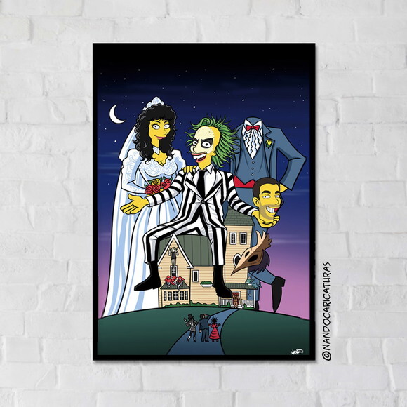 Quadro Yellow Beetlejuice 30x42cm