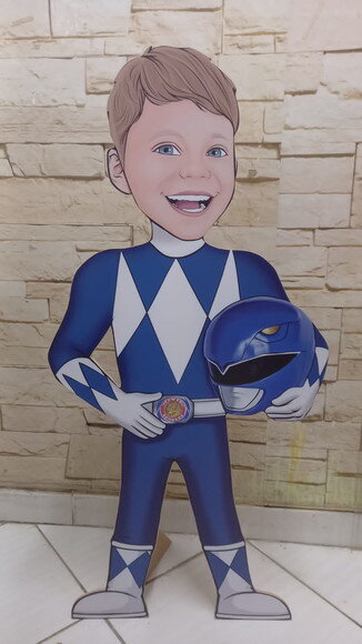 Display de Chão Caricatura Aniversário Power Rangers