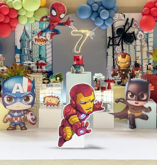 Display de Chão em mdf Aniversário Homem de Ferro 80cm