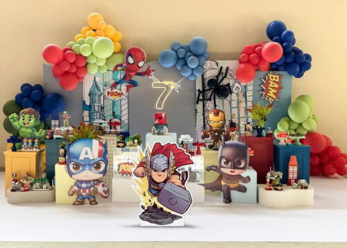 Display de Chão em mdf Aniversário Thor 80cm