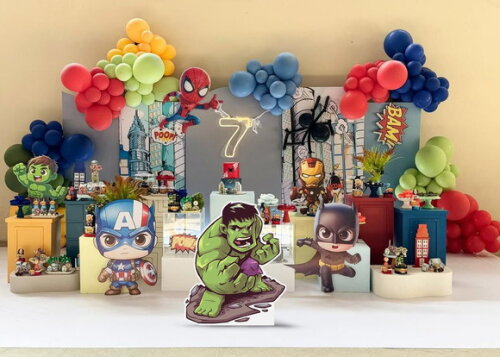 Display de Chão em mdf Aniversário Hulk 80cm