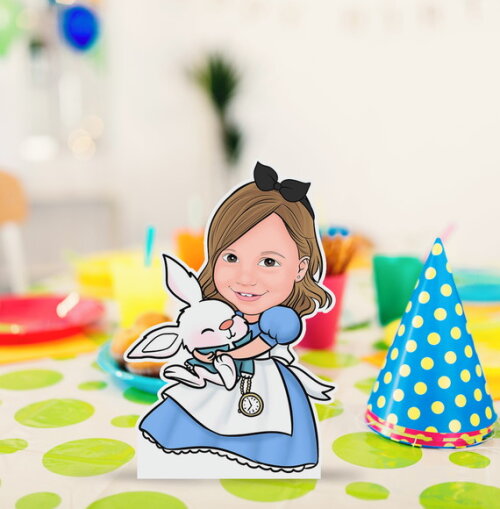 Display de Mesa mdf Alice no País das Maravilhas 20cm