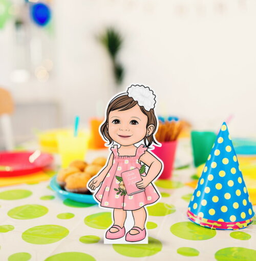Display de Mesa mdf Festa Menina 20cm