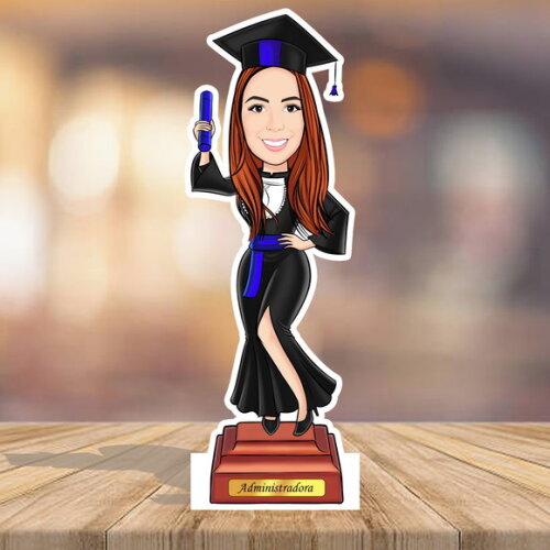 Display de Mesa Totem Caricatura Individual Formatura