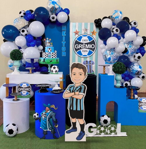 Display Totem de Chão Caricatura Futebol Tricolor Gaúcho