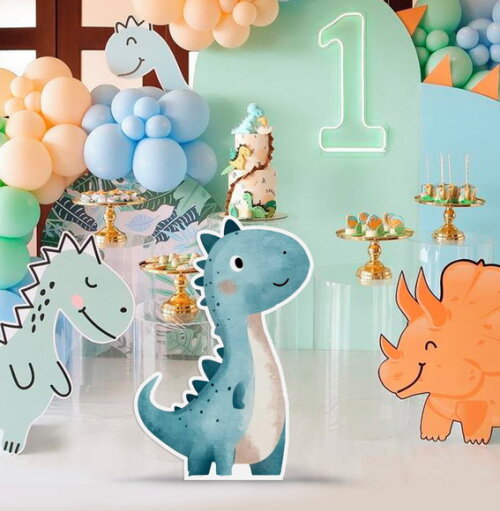 Display Totem de Chão mdf Dinossauro 80cm