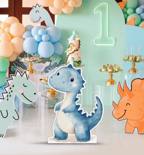 Display Totem de Chão mdf Dinossauro 80cm