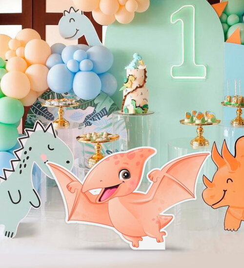 Display Totem de Chão mdf Dinossauro 80cm