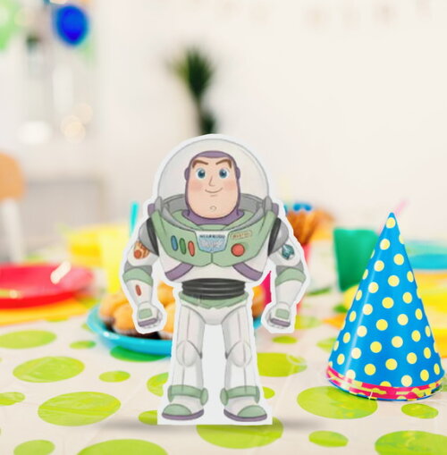 Display Totem de Mesa em Papel Buzz Lightyear Toy Story 20cm