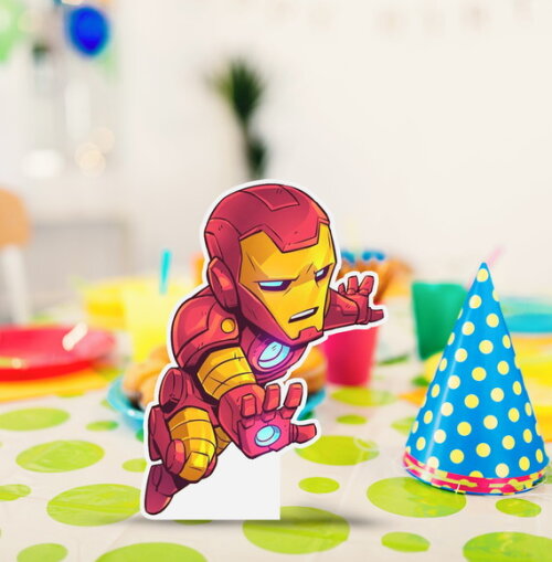 Display Totem de Mesa em Papel Iron Man 20cm