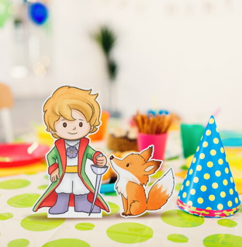 Display Totem de Mesa em Papel Pequeno Príncipe 20cm