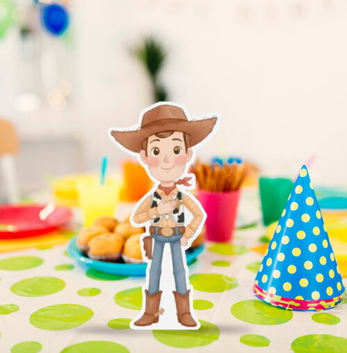 Display Totem de Mesa em Papel Wood Toy Story 20cm