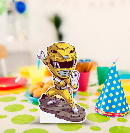 Displays Totens de Mesa em Papel Power Rangers 20cm