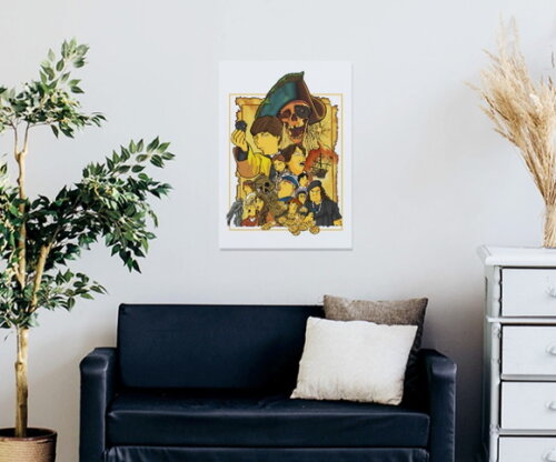 Quadro Yellow Goonies 30x42cm