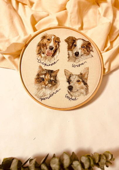 Bordado 4 Pets Personalizado - 20 cm