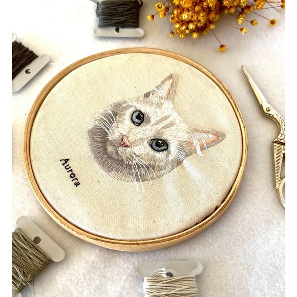 Quadro Pet Bordado - 14 cm