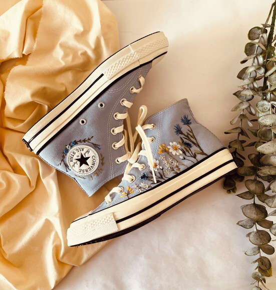 Tênis All Star Bordado a Mão Chuck 70 Noiva Debutante