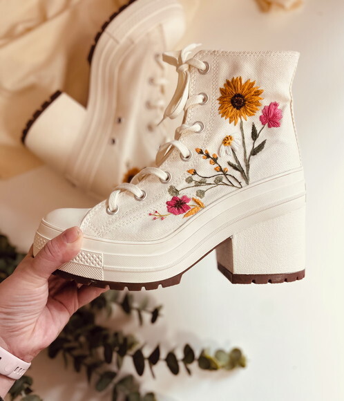 Tênis All Star Deluxe Heel Noiva Debutante