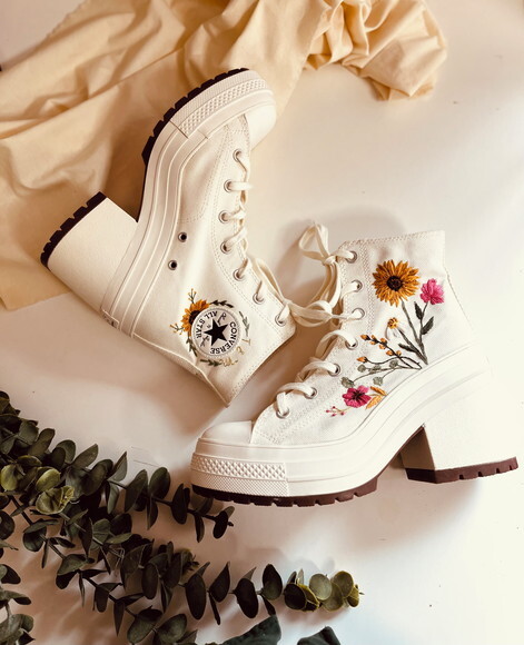Tênis All Star Deluxe Heel Noiva Debutante