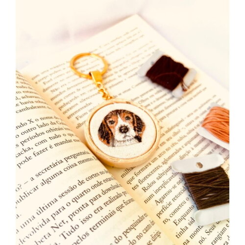 Chaveiro Pet Bordado Personalizado