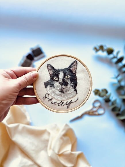 Mini Bordado de Pet Realista- 8 cm
