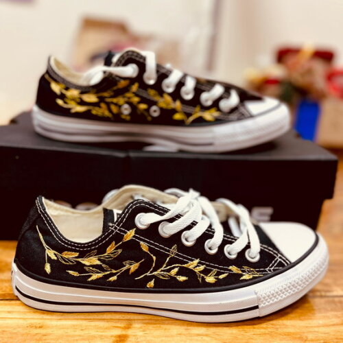 Tênis All Star Cano Curto Personalizado Bordado a Mão