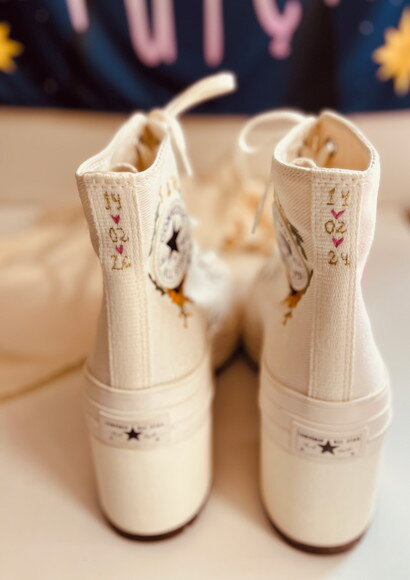 Tênis All Star Deluxe Heel Noiva Debutante