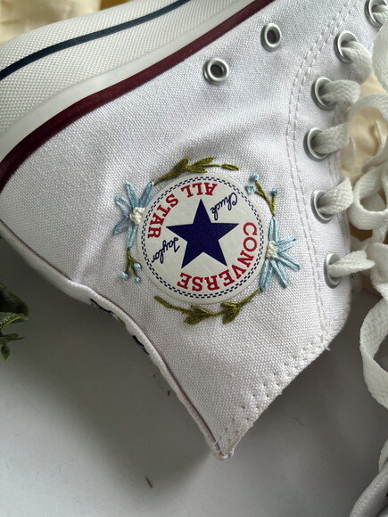 Tênis All Star Plataforma Bordado a Mão
