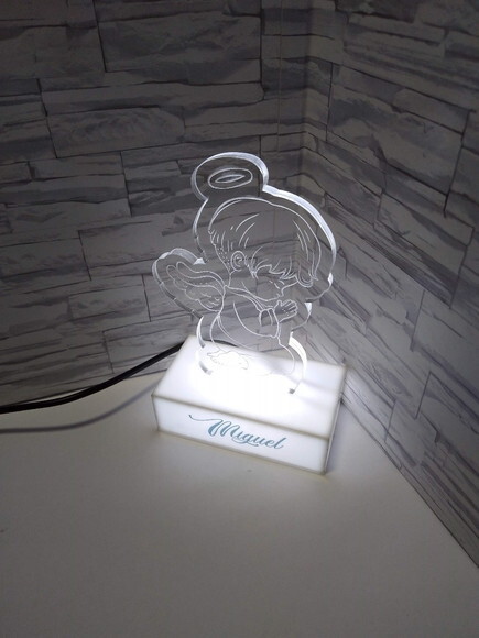 Abajur Luminária Led - Anjo da Guarda