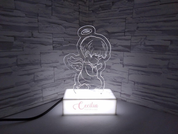 Abajur Luminária Led - Anjo da Guarda