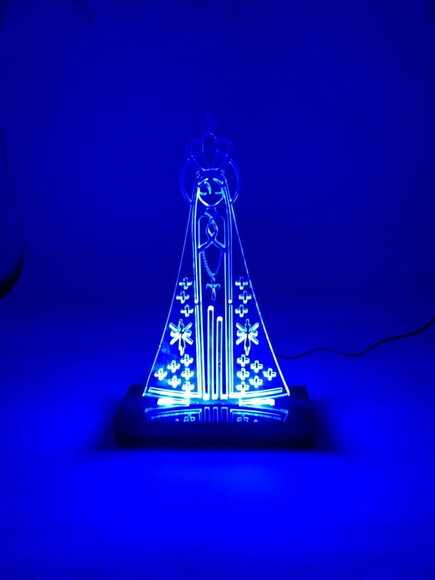 Luminária Led Acrílico - Nossa Senhora Aparecida