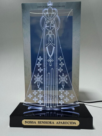 Luminária Led Acrílico - Nossa Senhora Aparecida