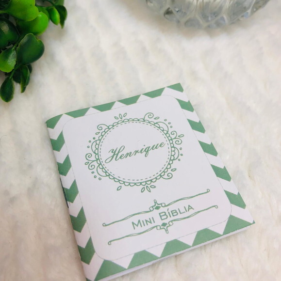 Mini Bíblia Personalizada - 20 Unidades