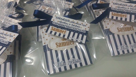 Mini Bíblia Personalizada - 20 Unidades