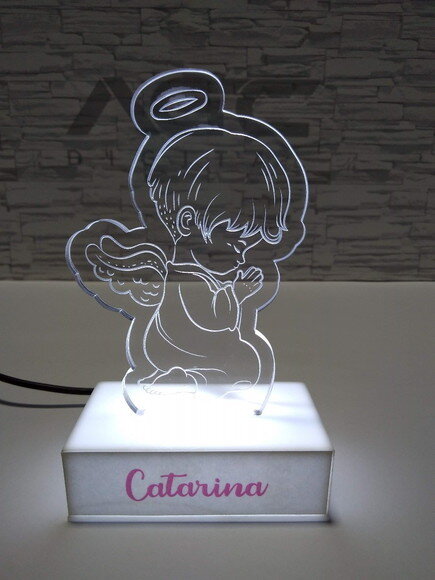 Abajur Luminária Led - Anjo da Guarda