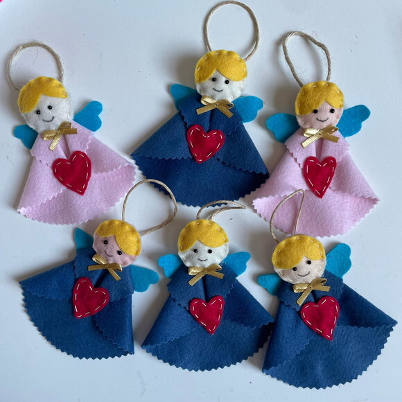 Anjinhos para Decoração Natalina