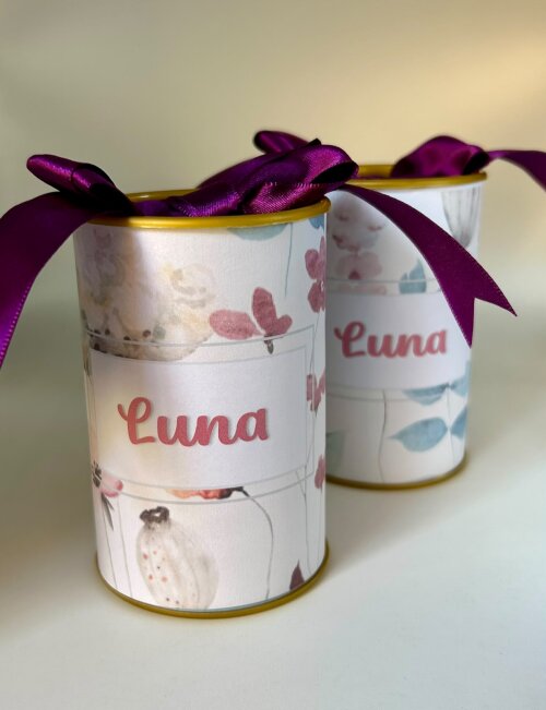 Latinha Personalizada Jardim Encantado