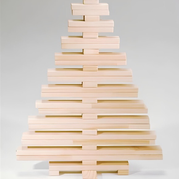 Árvore de Natal em Madeira Pinus 130 cm (natural)