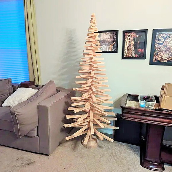 Árvore de Natal em Madeira Pinus 150 cm